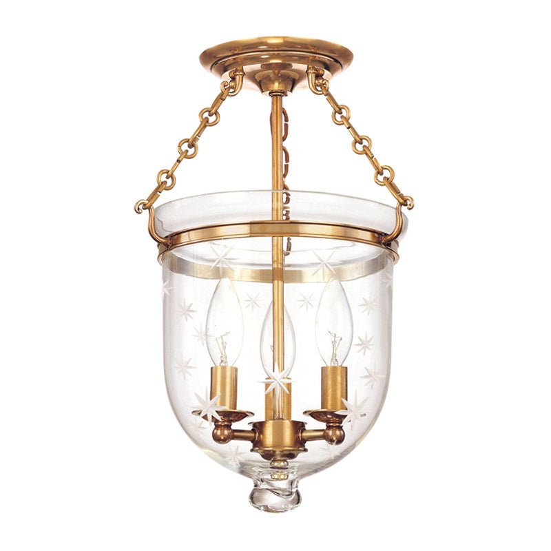 Hampton C3 Semi Flush Ceiling Light
