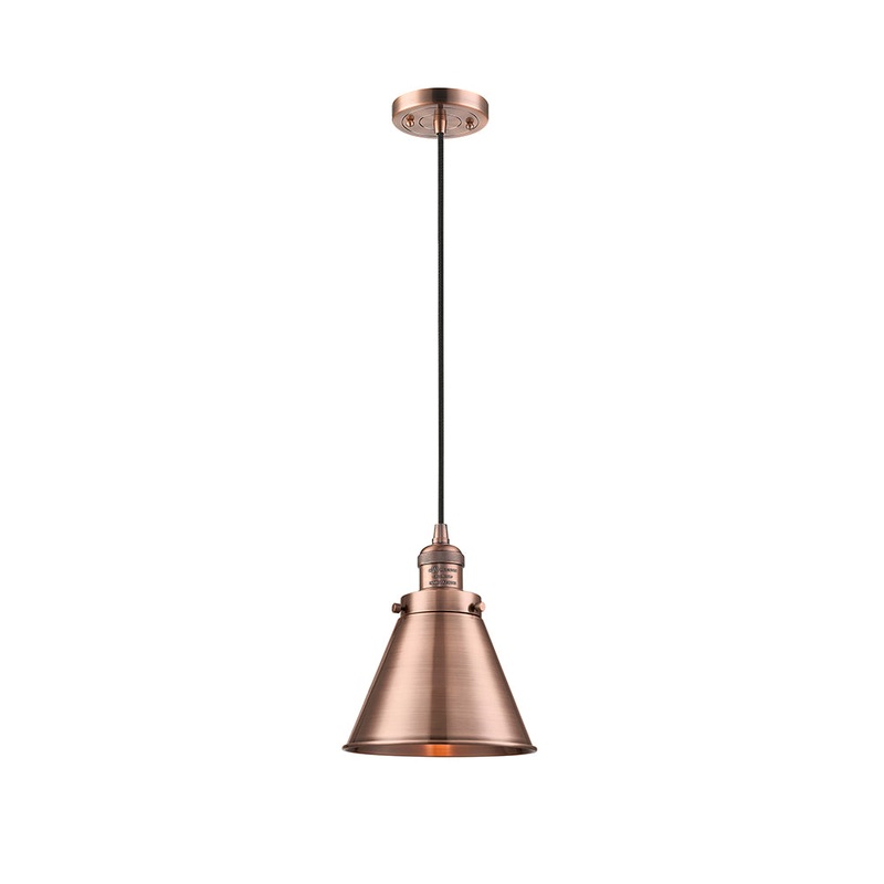 Innovations Lighting Appalachian 1 Light Mini Pendant Part Of The Franklin Restoration Collection 201C-AC-M13-AC-LED