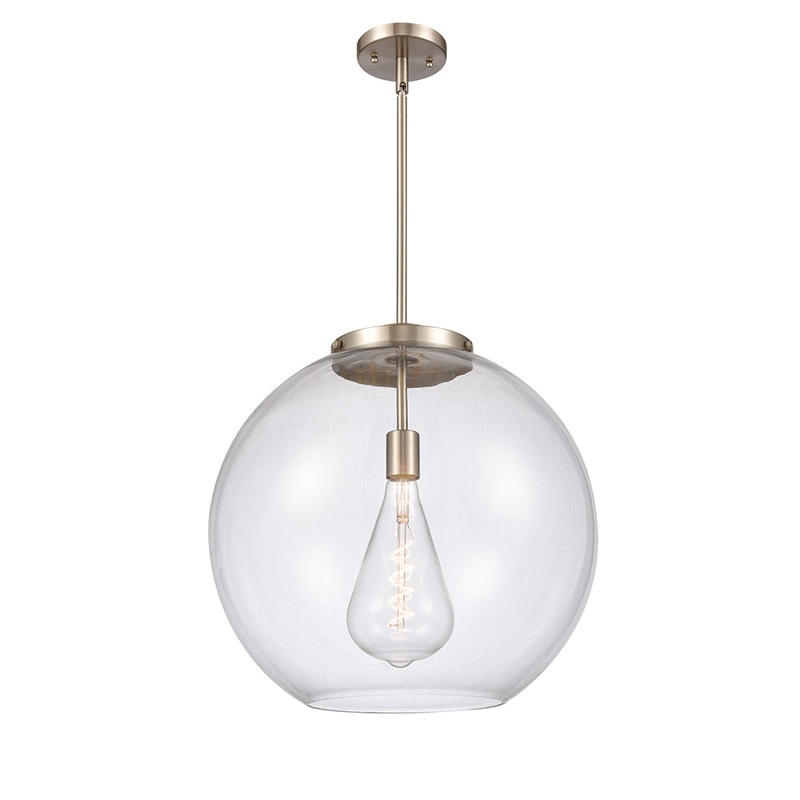 Innovations Lighting Athens 1 Light 13.75″ Pendant 221-1S-SN-G122-18
