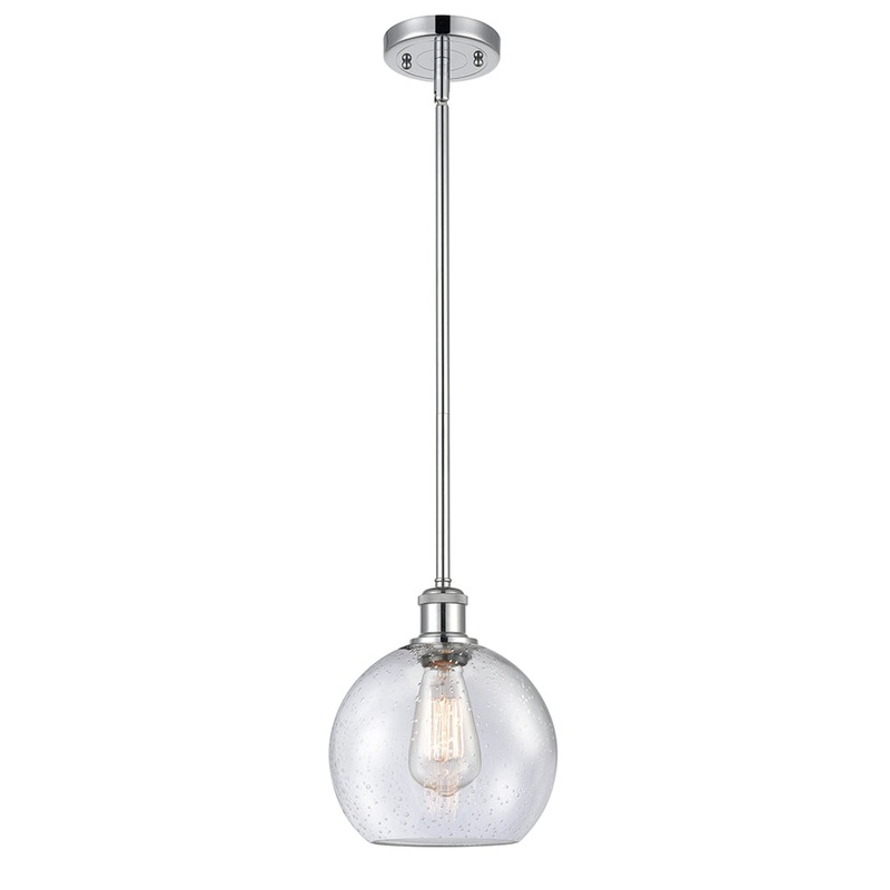 Innovations Lighting Athens 1 Light 8″ Mini Pendant 516-1S-PC-G124-8