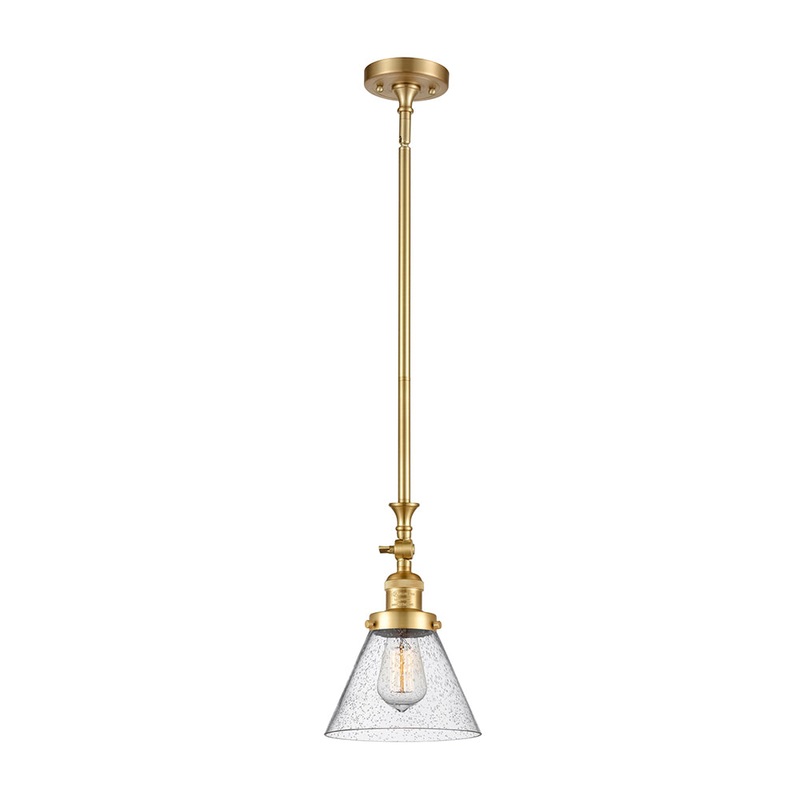Innovations Lighting Large Cone 1 Light Mini Pendant Part Of The Franklin Restoration Collection 206-SG-G44