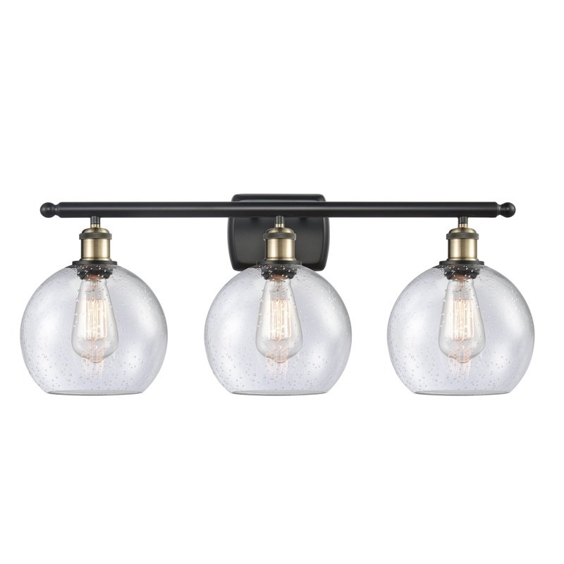 Innovations Lighting Athens 3 Light 26″ Bath Vanity Light 516-3W-BAB-G124-8-LED