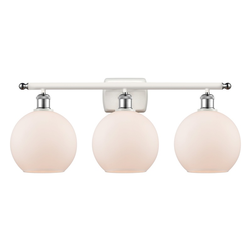 Innovations Lighting Athens 3 Light 26″ Bath Vanity Light 516-3W-WPC-G121-8