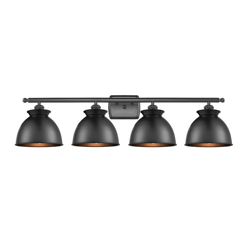Innovations Lighting Adirondack 4 Light Bath Vanity Light Part Of The Ballston Collection 516-4W-BK-M14-BK-LED