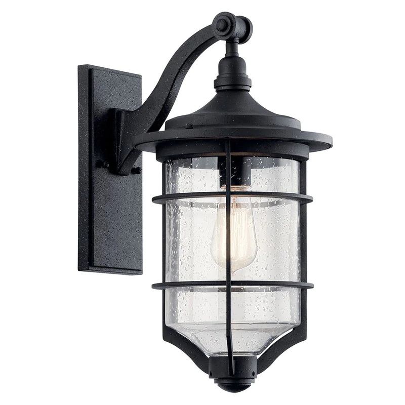 Kichler Royal Marine 18.25″ 1 Light Wall Light Distressed Black 49127DBK