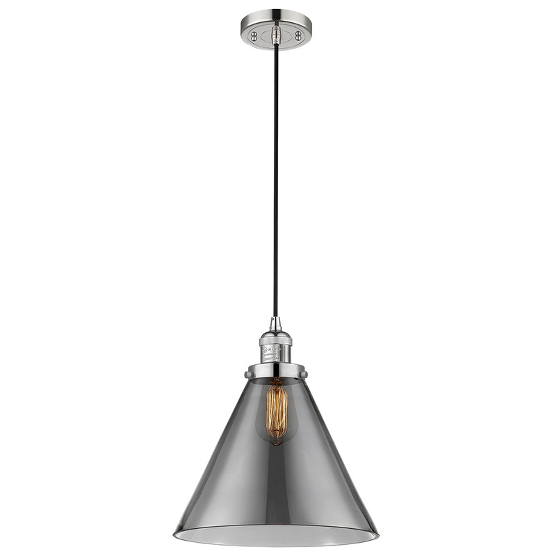 Innovations Lighting X-Large Cone 1 Light Mini Pendant Part Of The Franklin Restoration Collection 201C-PN-G43-L-LED