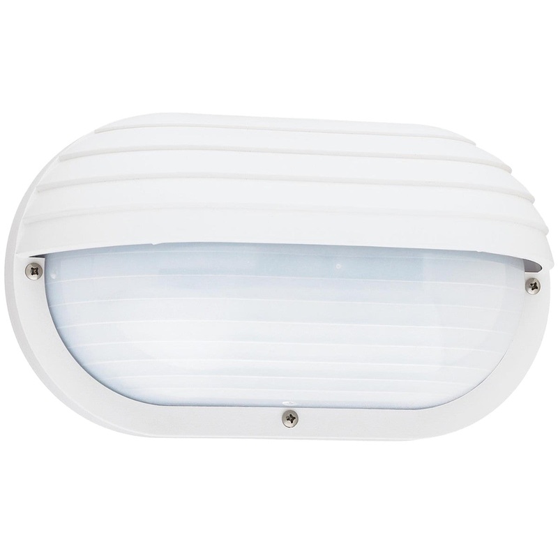 Bayside Oval Hood Outdoor Wall Light