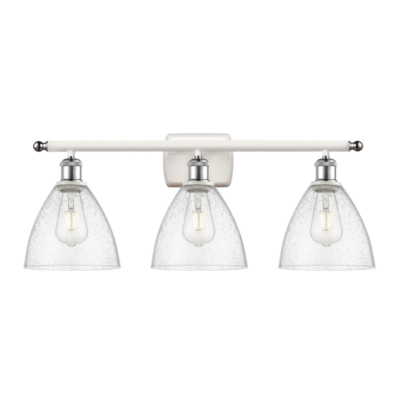 Innovations Lighting Ballston Dome 3 Light 28″ Bath Vanity Light 516-3W-WPC-GBD-754