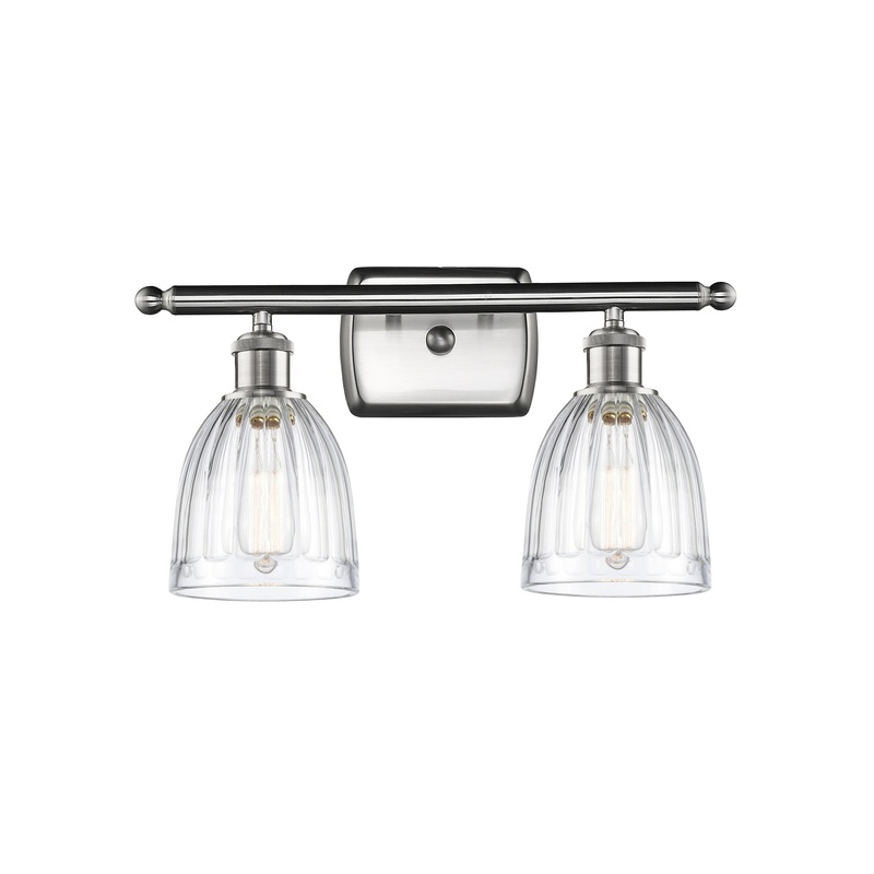 Innovations Lighting Brookfield 2 Light Bath Vanity Light Part Of The Ballston Collection 516-2W-SN-G442