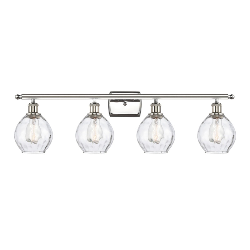 Innovations Lighting Small Waverly 4 Light Bath Vanity Light Part Of The Ballston Collection 516-4W-PN-G362-LED