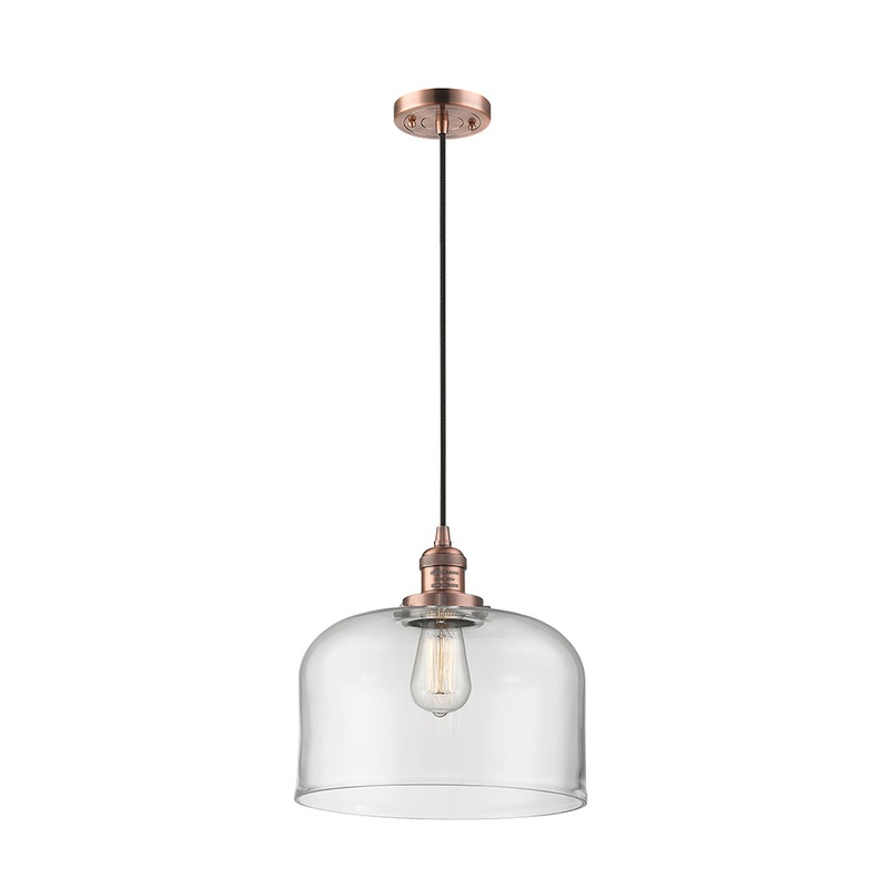 Innovations Lighting X-Large Bell 1 Light Mini Pendant Part Of The Franklin Restoration Collection 201C-AC-G72-L-LED