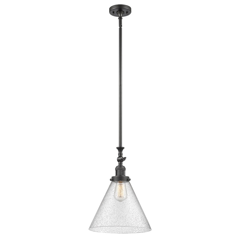 Innovations Lighting X-Large Cone 1 Light Mini Pendant Part Of The Franklin Restoration Collection 206-OB-G44-L
