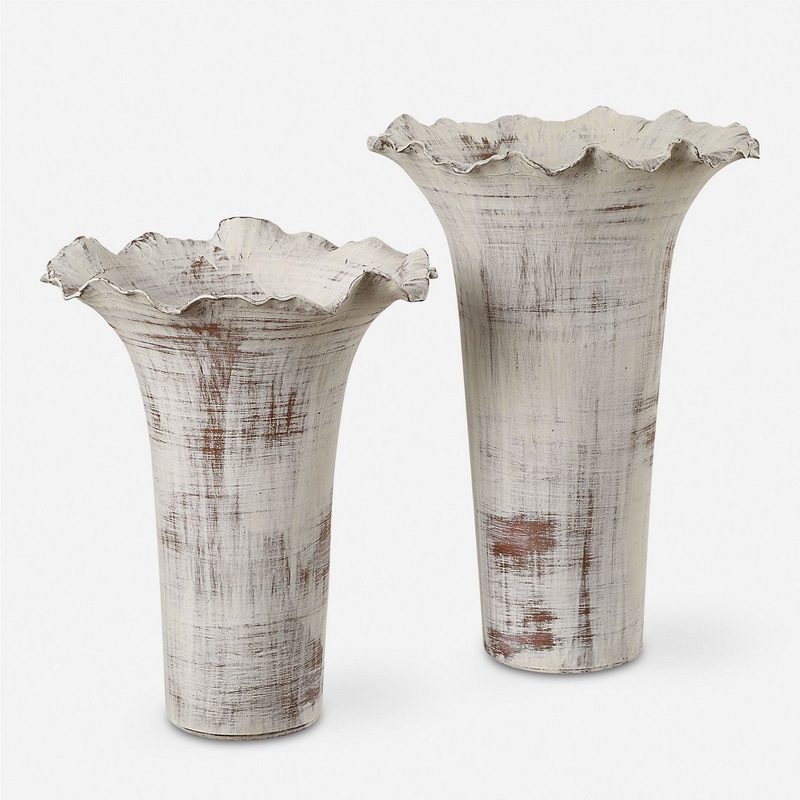 Ruffled Petal Vase