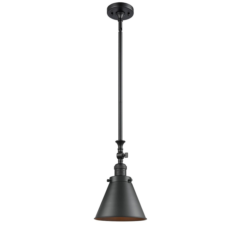 Innovations Lighting Appalachian 1 Light Mini Pendant Part Of The Franklin Restoration Collection 206-BK-M13-BK-LED