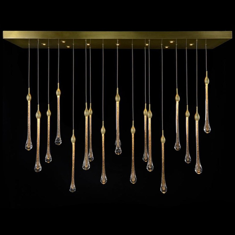 Luna Crystal Linear Chandelier