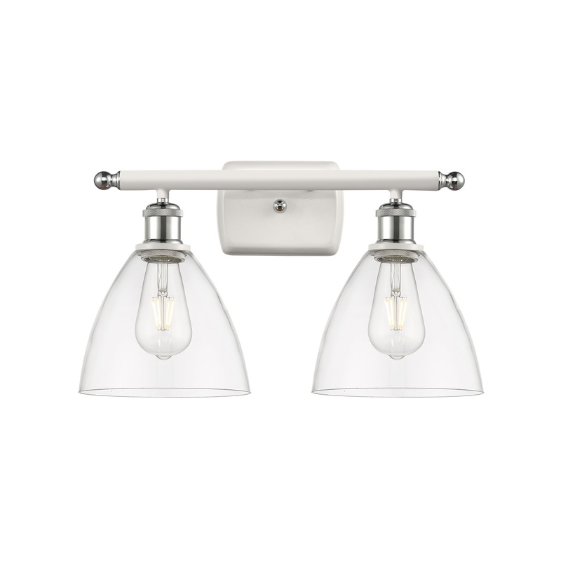 Innovations Lighting Ballston Dome 2 Light 18″ Bath Vanity Light 516-2W-WPC-GBD-752