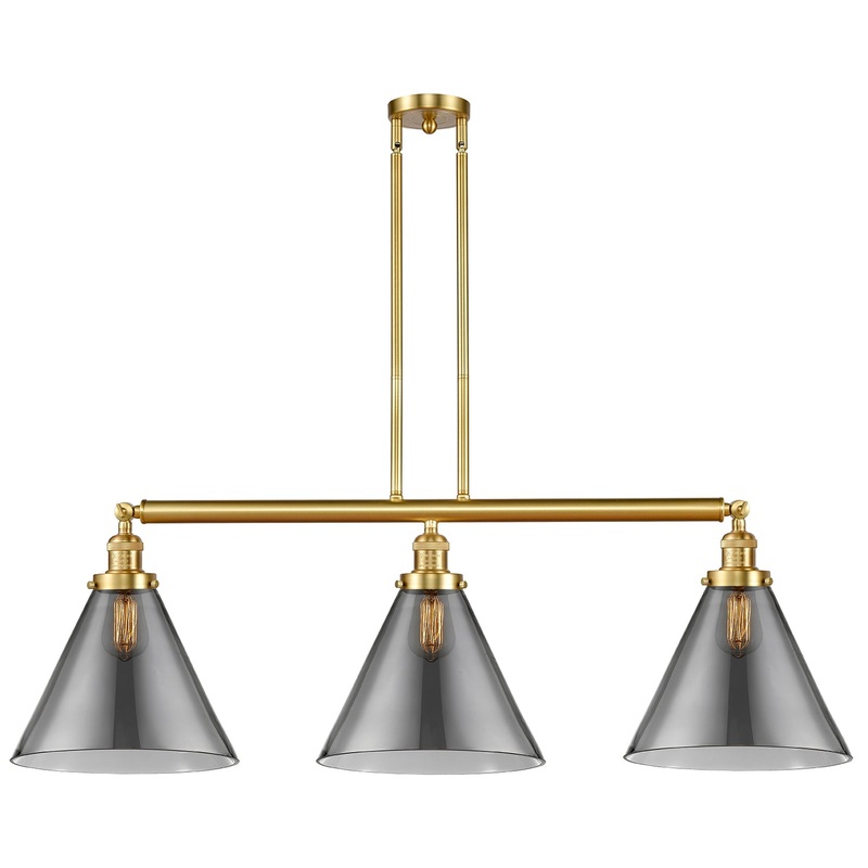 Innovations Lighting X-Large Cone 3 Light Island Light Part Of The Franklin Restoration Collection 213-SG-G43-L