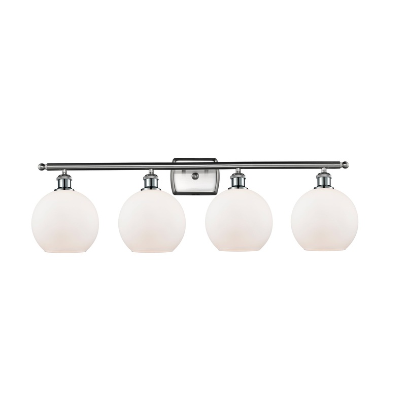 Innovations Lighting Athens 4 Light 36″ Bath Vanity Light 516-4W-SN-G121-8