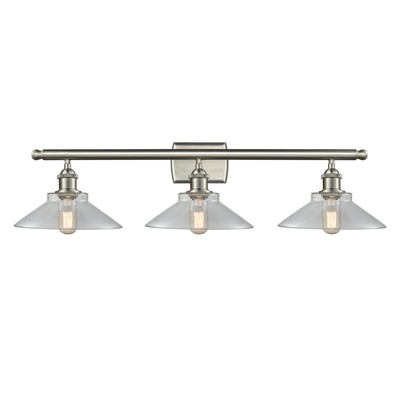 Innovations Lighting Orwell 3 Light Bath Vanity Light Part Of The Ballston Collection 516-3W-SN-G132-LED