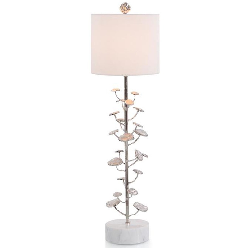 Nickel Plated Slim Table Lamp
