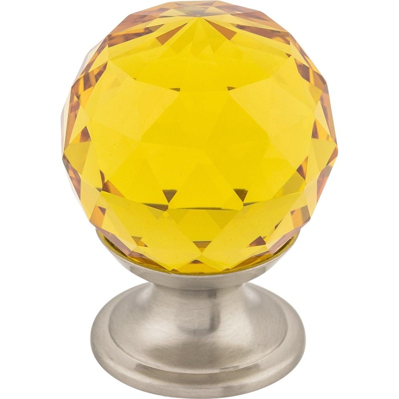 Amber Crystal Knob