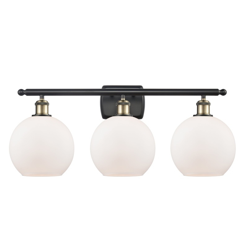 Innovations Lighting Athens 3 Light 26″ Bath Vanity Light 516-3W-BAB-G121-8-LED