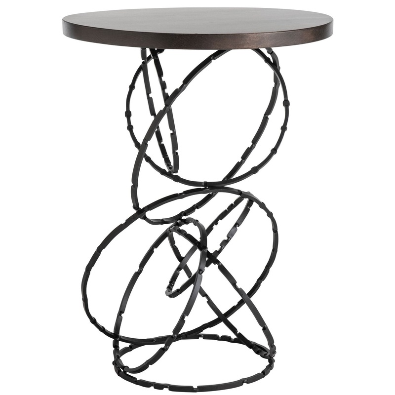 Olympus Wood Top Accent Table