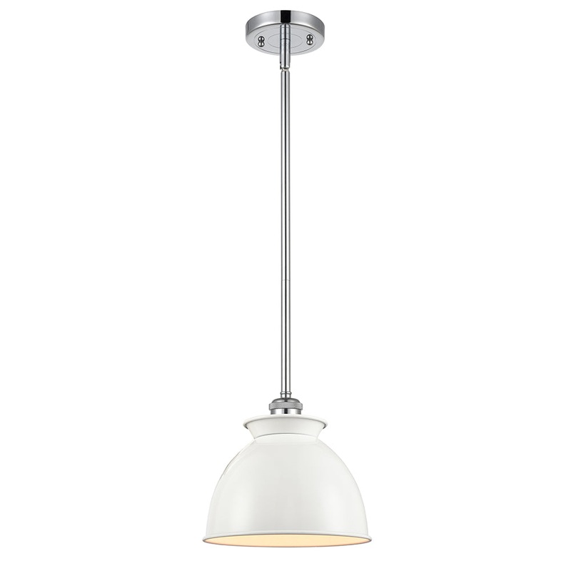 Innovations Lighting Adirondack 1 Light 8.125″ Mini Pendant 516-1S-PC-M14-W