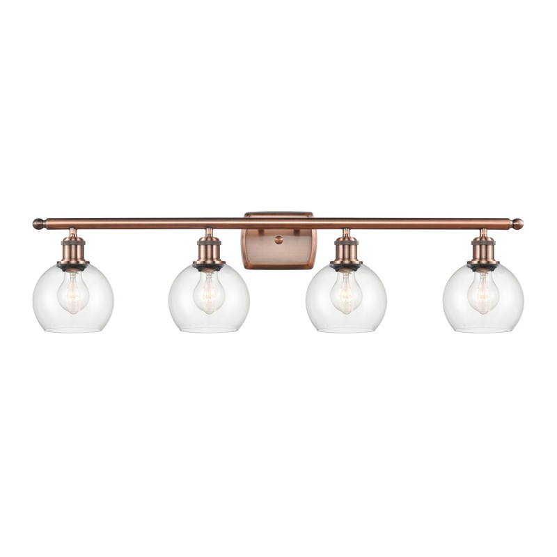 Innovations Lighting Athens 4 Light 36″ Bath Vanity Light 516-4W-AC-G122-6-LED