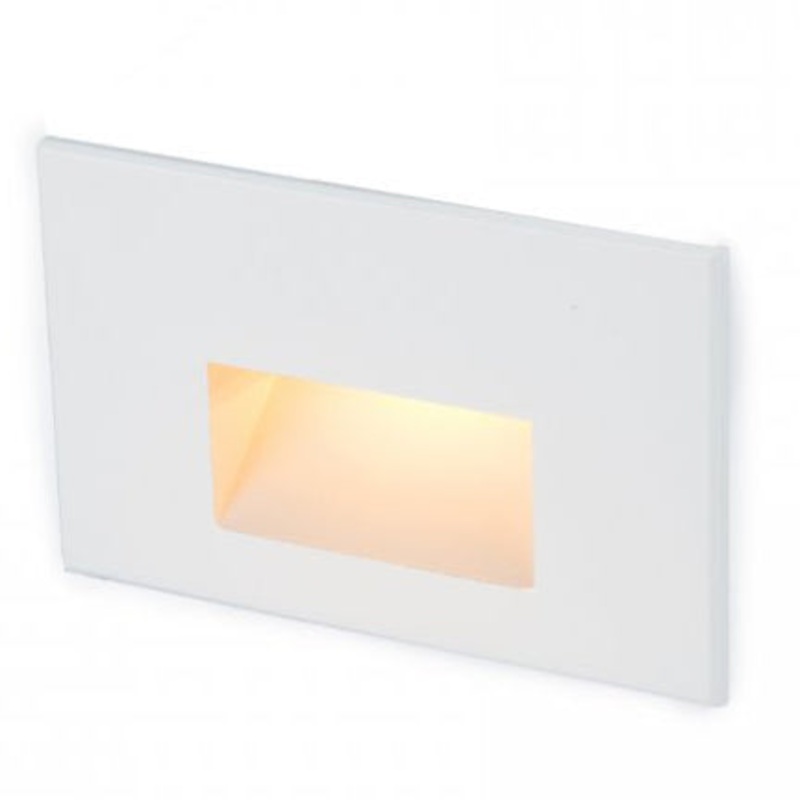 12V Horizontal Scoop Outdoor Wall / Step Light Amber CCT