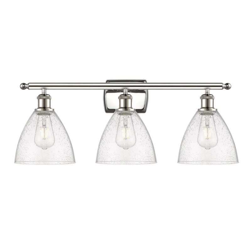 Innovations Lighting Ballston Dome 3 Light 28″ Bath Vanity Light 516-3W-PN-GBD-754