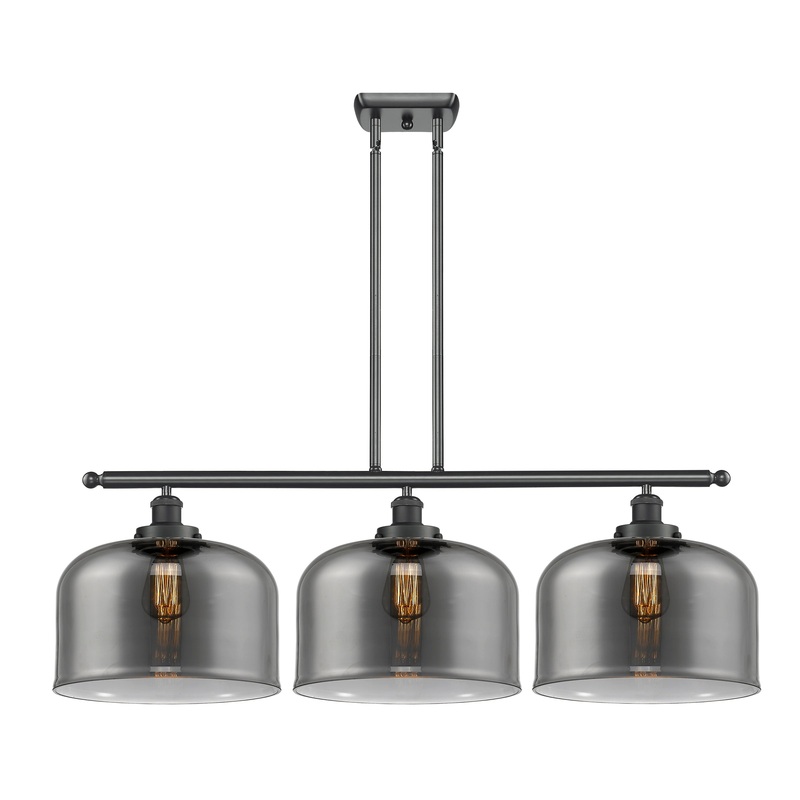 Innovations Lighting X-Large Bell 3 Light Island Light Part Of The Ballston Collection 916-3I-BK-G73-L-LED