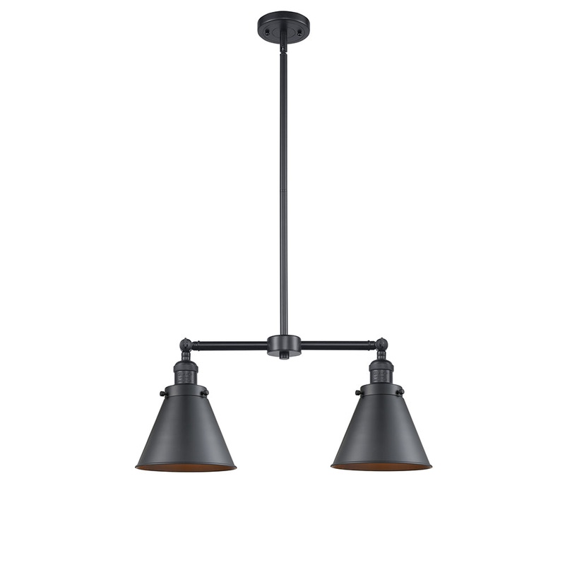 Innovations Lighting Appalachian 2 Light 23″ Island Light 209-BK-M13-BK