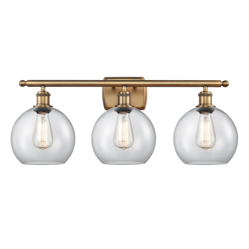 Innovations Lighting Athens 3 Light 26″ Bath Vanity Light 516-3W-BB-G122-8-LED
