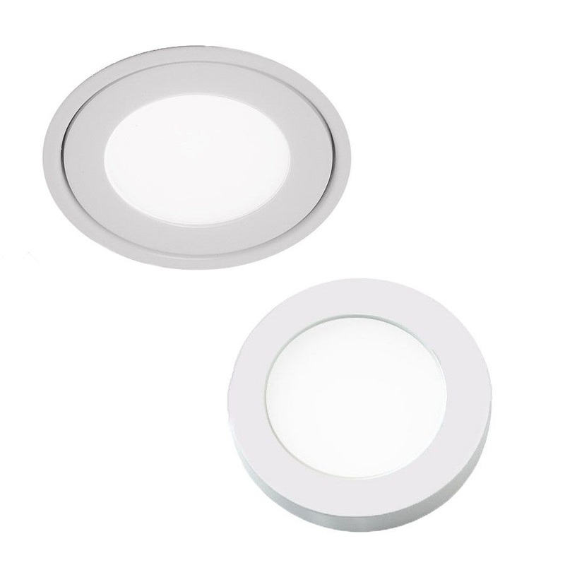 Edge Lit Recessed / Surface Button Light
