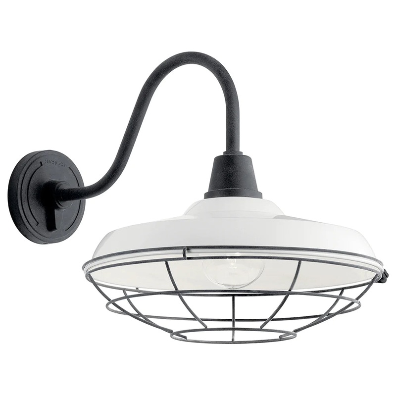 Kichler Pier 16″ 1 Light Wall Light White 49991WH