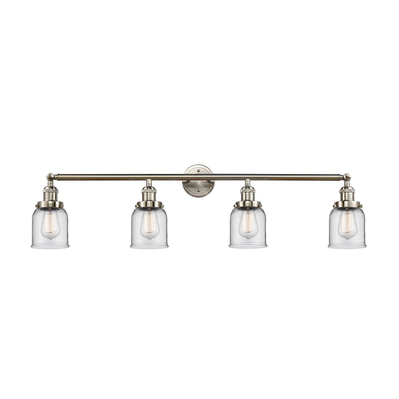 Innovations Lighting Small Bell 4 Light Bath Vanity Light Part Of The Franklin Restoration Collection 215-SN-G52-LED