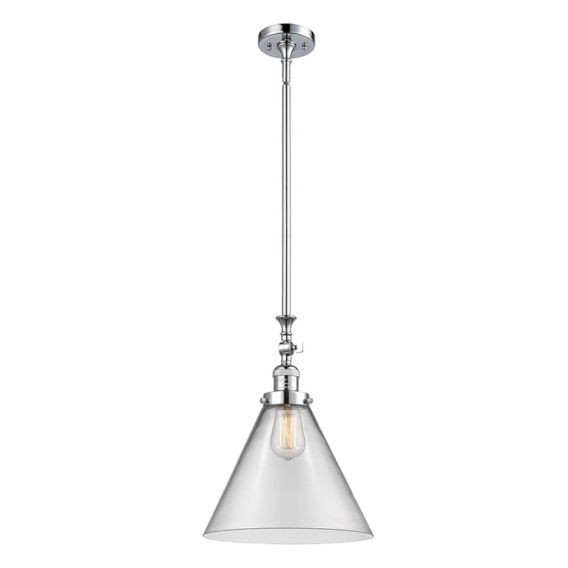 Innovations Lighting X-Large Cone 1 Light Mini Pendant Part Of The Franklin Restoration Collection 206-PC-G42-L-LED