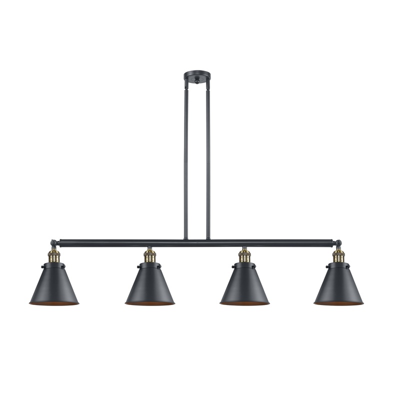 Innovations Lighting Appalachian 4 Light Island Light Part Of The Franklin Restoration Collection 214-BAB-M13-BK-LED