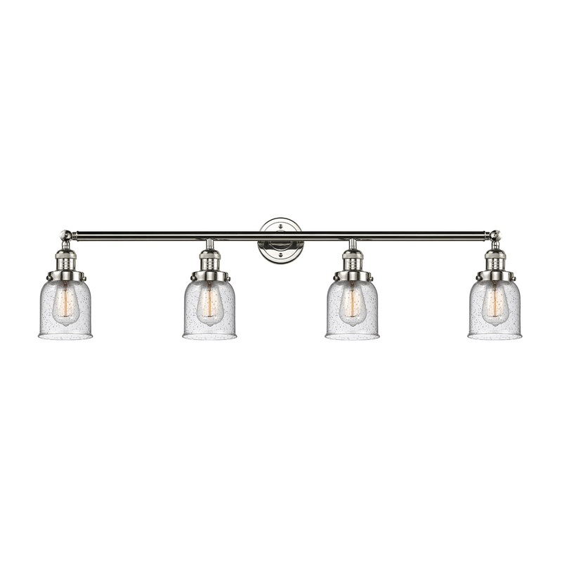 Innovations Lighting Small Bell 4 Light Bath Vanity Light Part Of The Franklin Restoration Collection 215-PN-G54