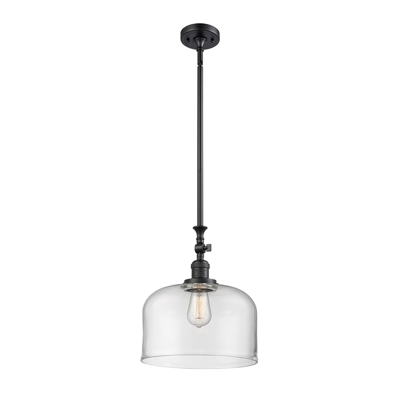 Innovations Lighting X-Large Bell 1 Light Mini Pendant Part Of The Franklin Restoration Collection 206-BK-G72-L