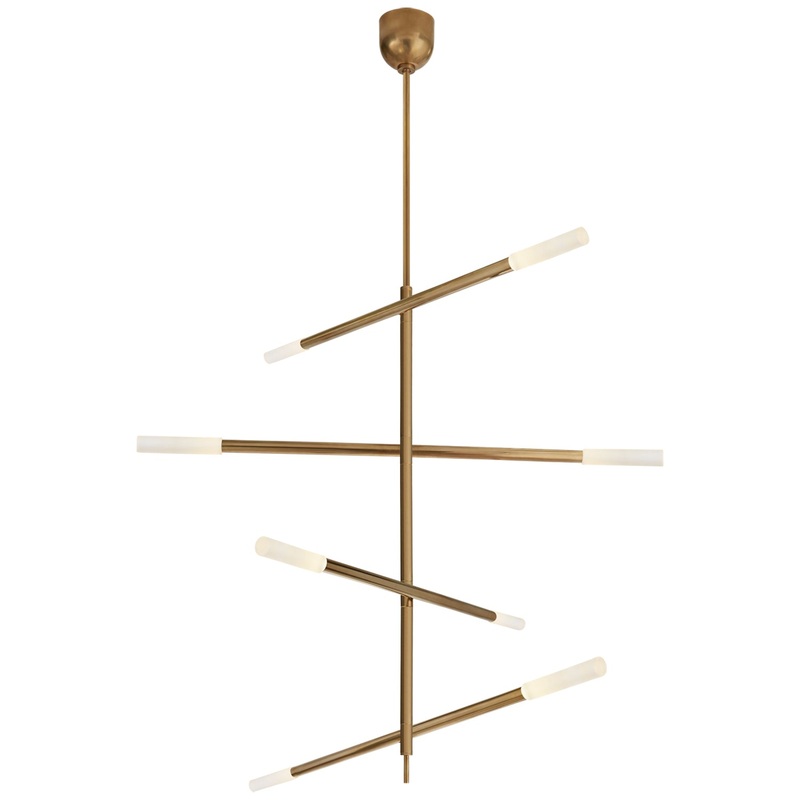 Rousseau Tall Articulating Tube Chandelier