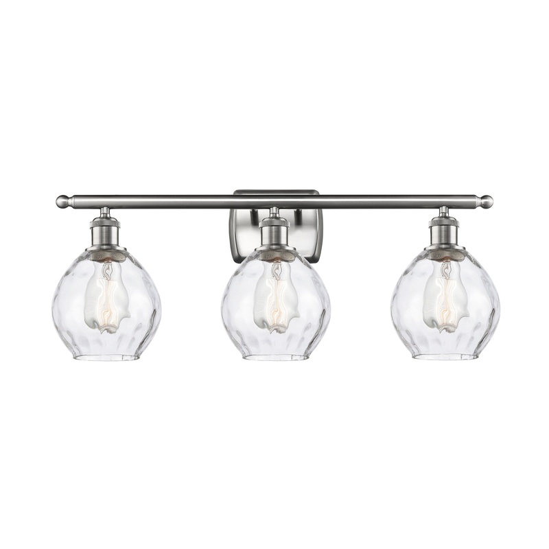 Innovations Lighting Small Waverly 3 Light Bath Vanity Light Part Of The Ballston Collection 516-3W-SN-G362
