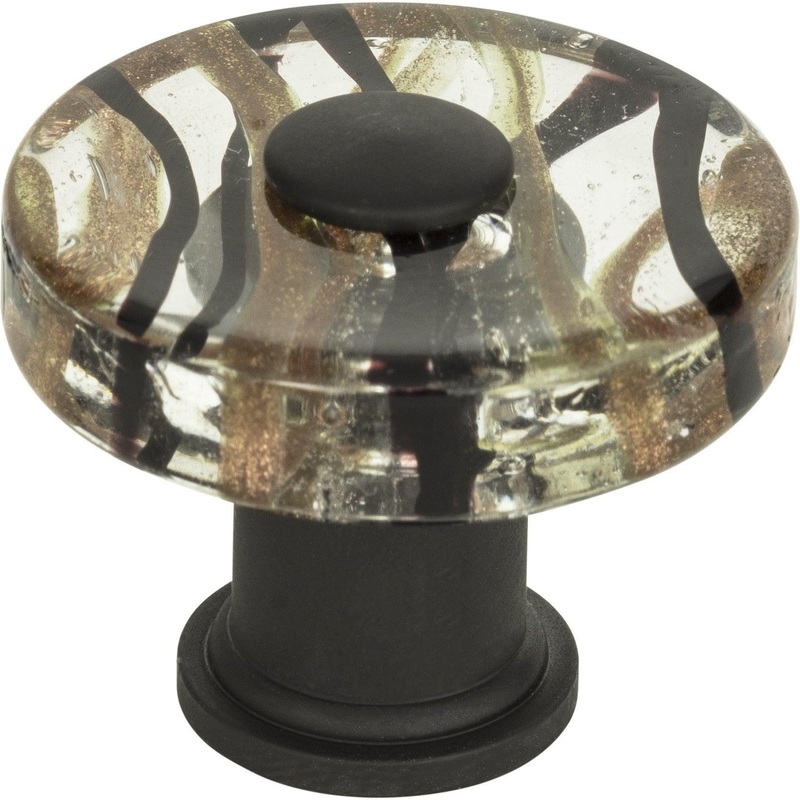 Milky Way Glass Round Knob