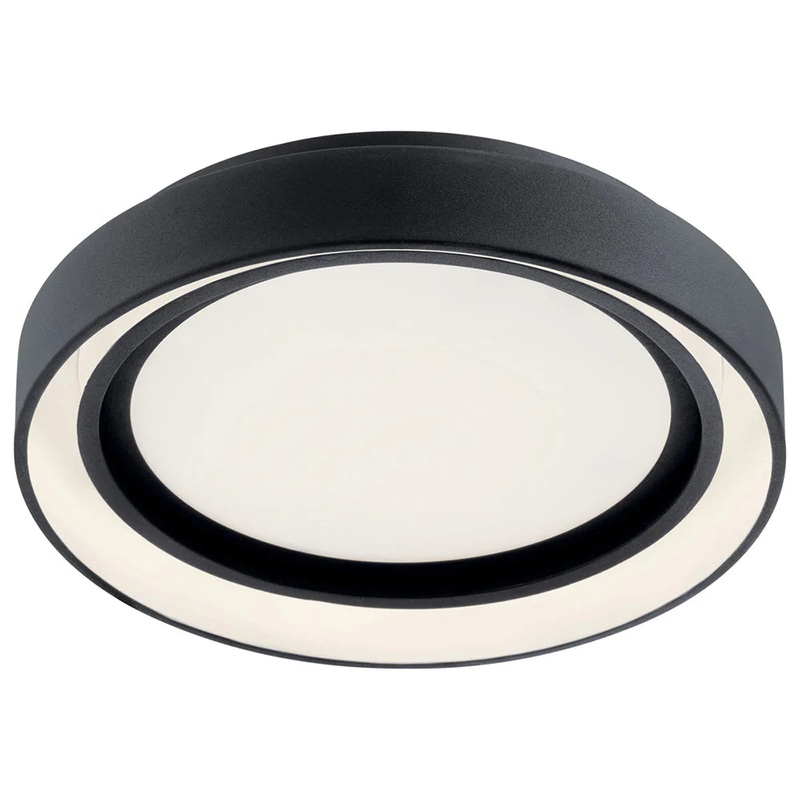 Kichler Fornello 14″ Flush Mount Black 84157