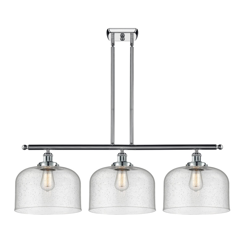 Innovations Lighting X-Large Bell 3 Light Island Light Part Of The Ballston Collection 916-3I-PC-G74-L-LED