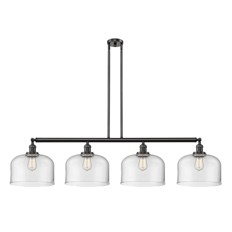 Innovations Lighting X-Large Bell 4 Light Island Light Part Of The Franklin Restoration Collection 214-OB-G72-L-LED