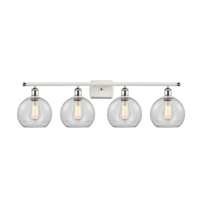 Innovations Lighting Athens 4 Light 36″ Bath Vanity Light 516-4W-WPC-G122-8