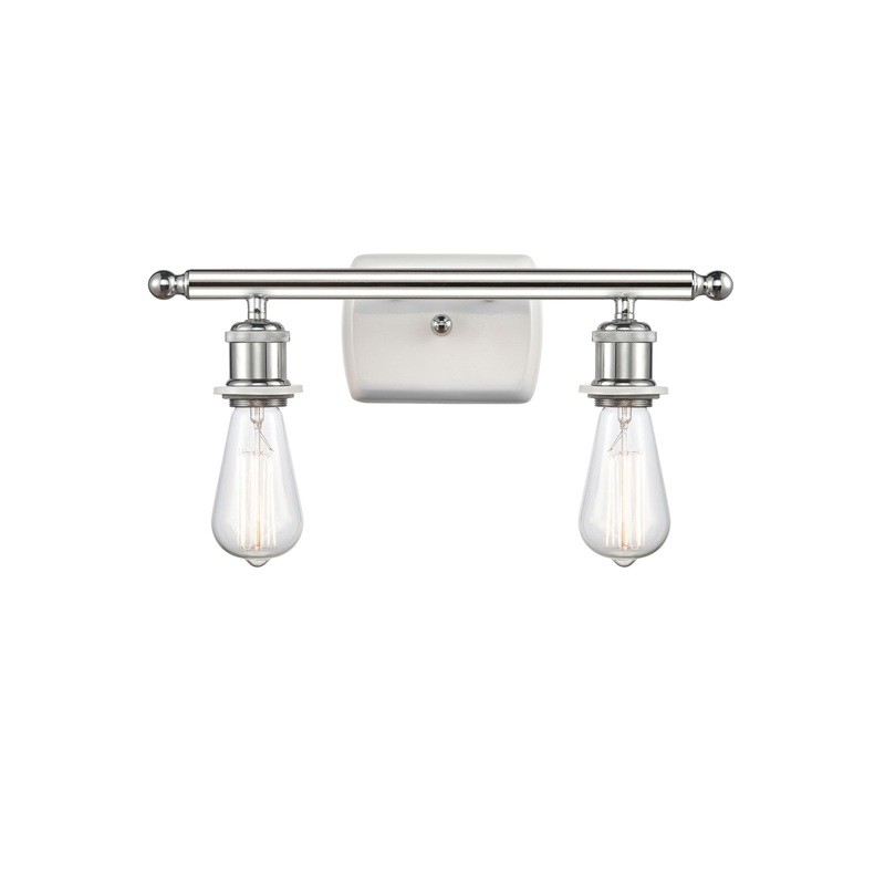 Innovations Lighting Bare Bulb 2 Light Bath Vanity Light Part Of The Ballston Collection 516-2W-WPC