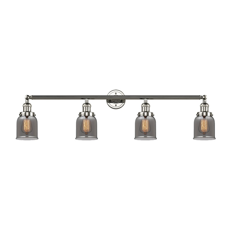 Innovations Lighting Small Bell 4 Light Bath Vanity Light Part Of The Franklin Restoration Collection 215-PN-G53